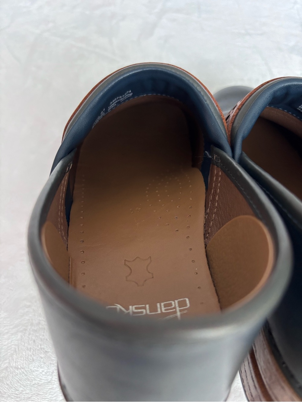 DANSKO Pavan Navy Full Grain Leather Professional Slip-On Clog--EUC--11 - Picture 9 of 15